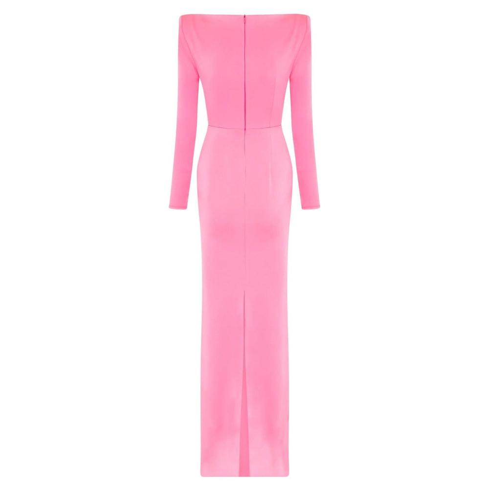 Alex Perry - Lane Satin Crepe Off Shoulder Gown - AU 12 - Picture 5 of 5